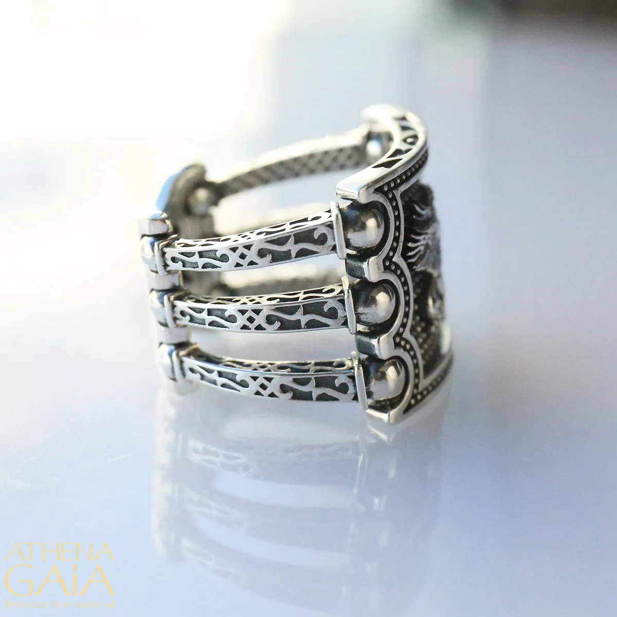 Hinged Triple Bar Ring (In-Stock)