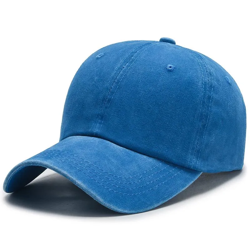 Hot Unisex Cap Two-color Stitching Washed Cotton Baseball Cap Men & Women Casual Adjustable Outdoor Trucker Hats Dropshipping