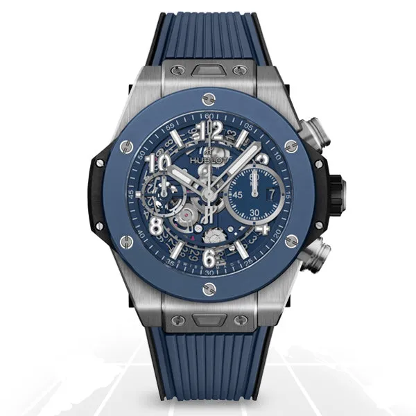 Hublot	Big Bang Unico Titanium Ceramic Blue	441.NL.5171.RX