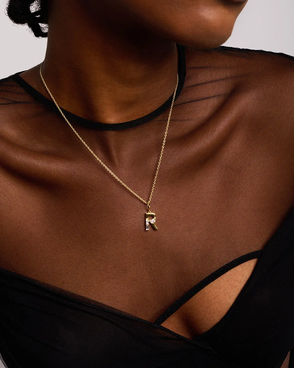 Initial Necklace | Gold