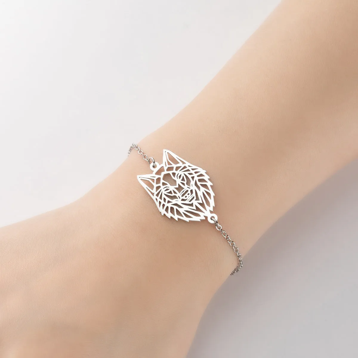 Ins Hollow Wolf All-match Pendant Bracelet