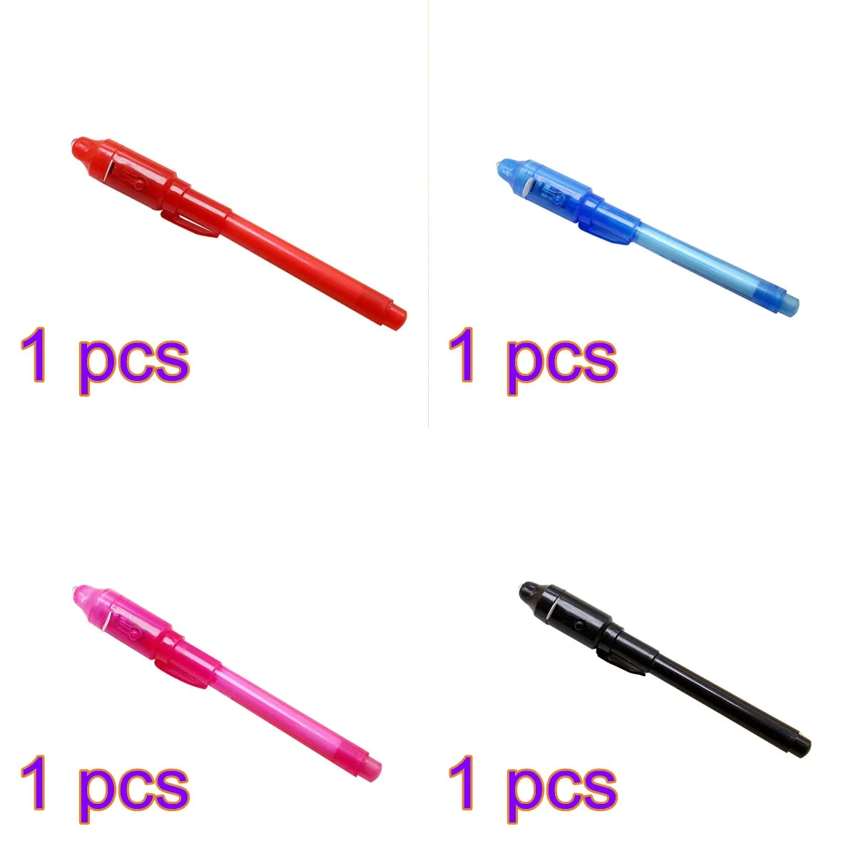 Invisible Ink Pen Spy Pen with Built in UV Light Magic Marker for Drawing Secret Message Writing Currency Checking Kids Spy Game Party