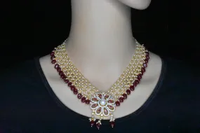 Jaali work pearls Necklace