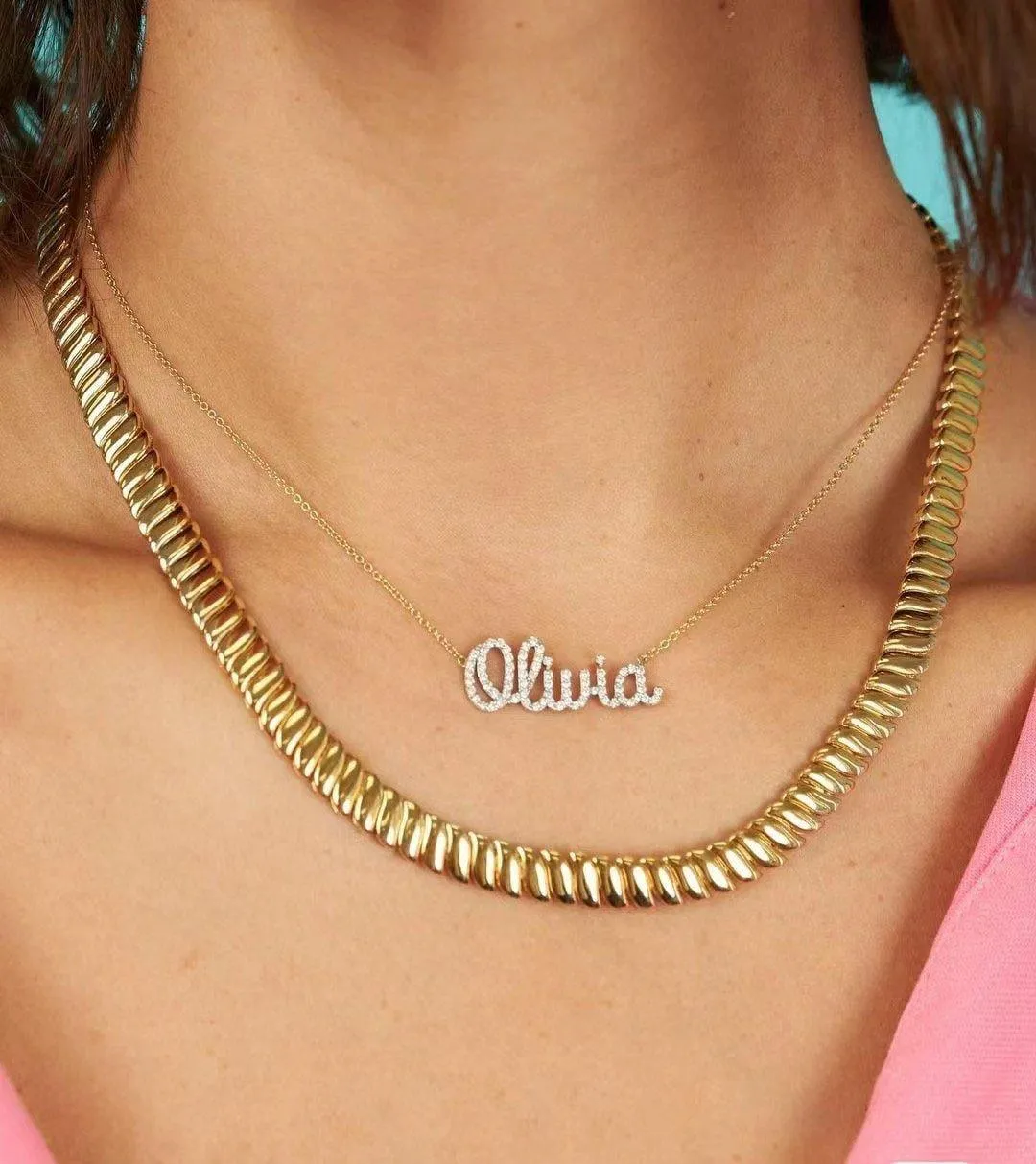 JESSICA Personalized Nameplate Necklace