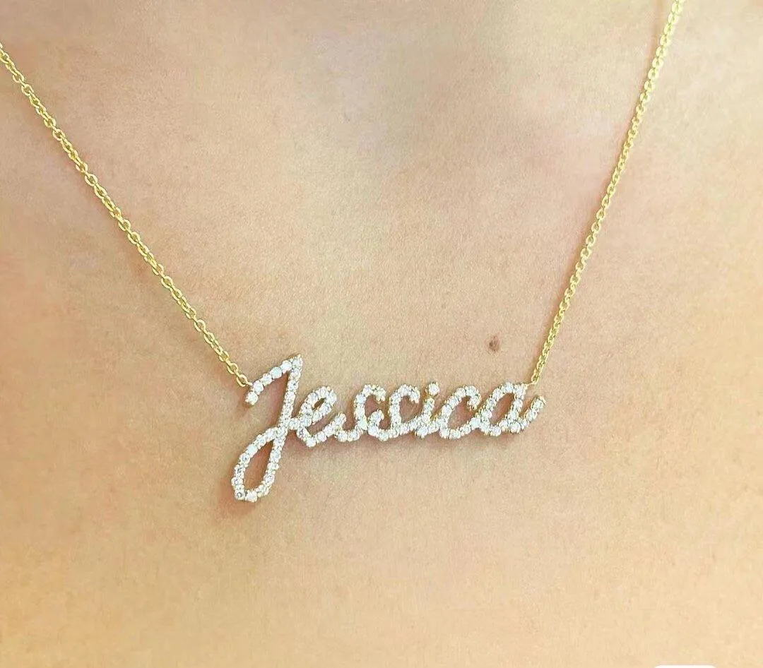 JESSICA Personalized Nameplate Necklace