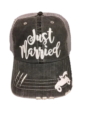 Just Married Trucker Cap CFW006