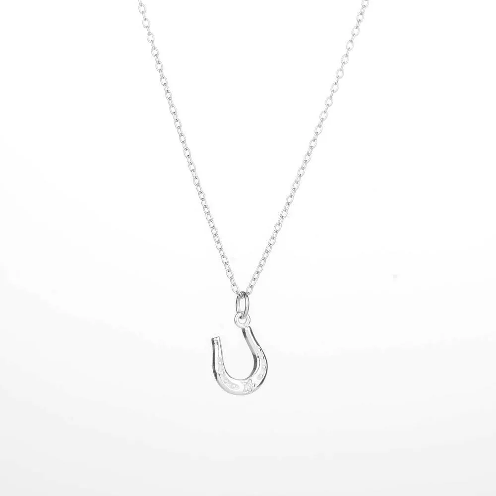 KINLEY Horseshoe with Cubic Zirconia Sterling Silver Necklace & Bracelet