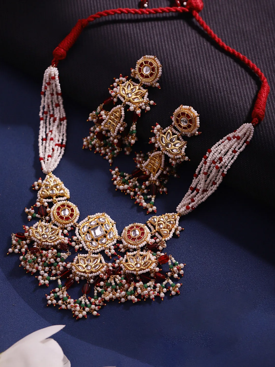 Kiran Necklace with Earring Jewellery Set