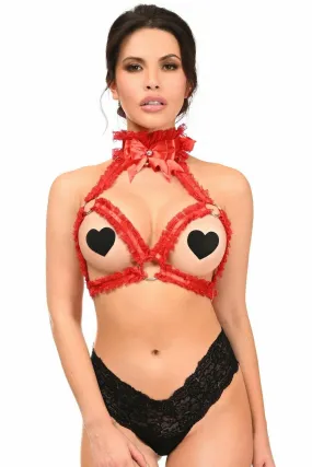 Kitten Collection Red/Red Triangle Top Body Harness