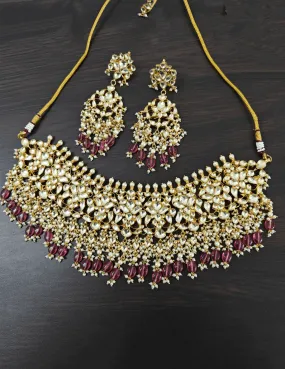 Kundan Jadau Necklace Set