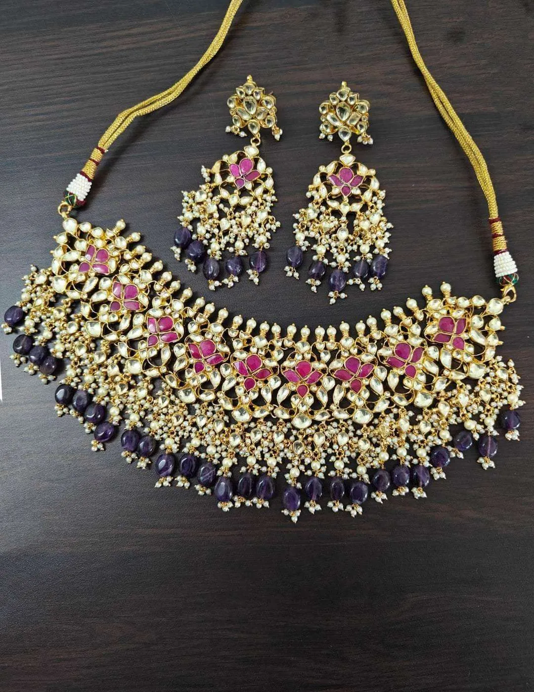 Kundan Jadau Necklace Set