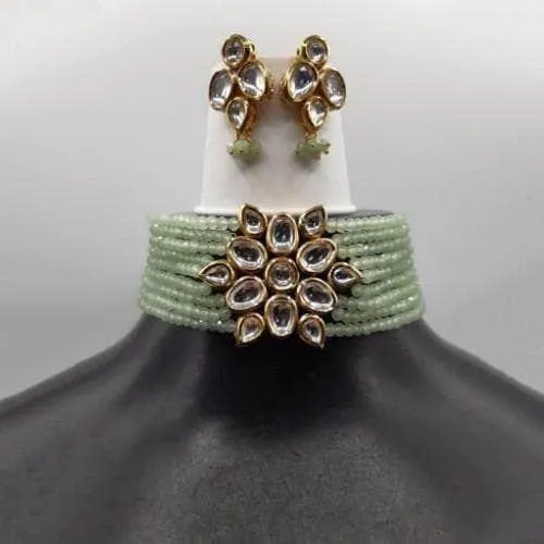 Kundan Patch Choker And Earring Set