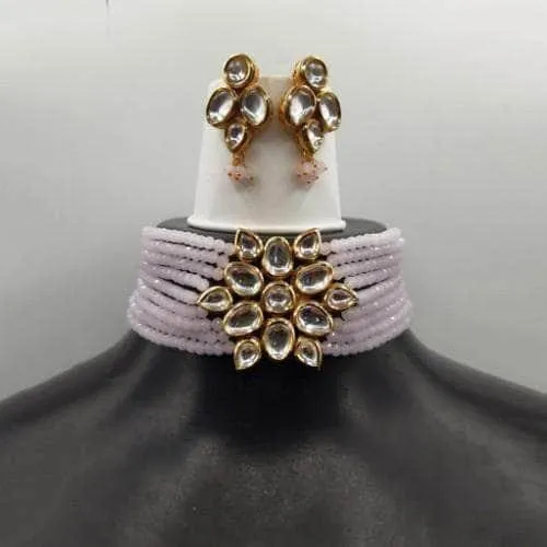 Kundan Patch Choker And Earring Set