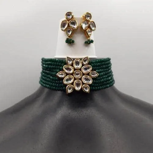 Kundan Patch Choker And Earring Set