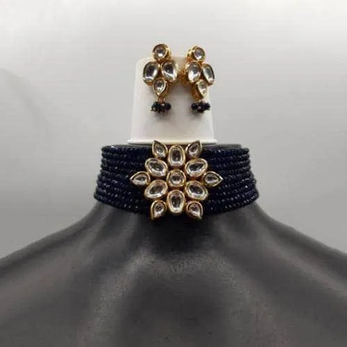 Kundan Patch Choker And Earring Set