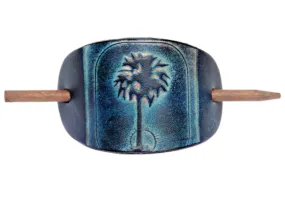 La Palma Leather Hair Barrette