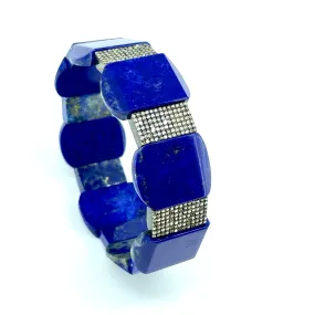 Lapis Lazuli and Diamond Bracelet