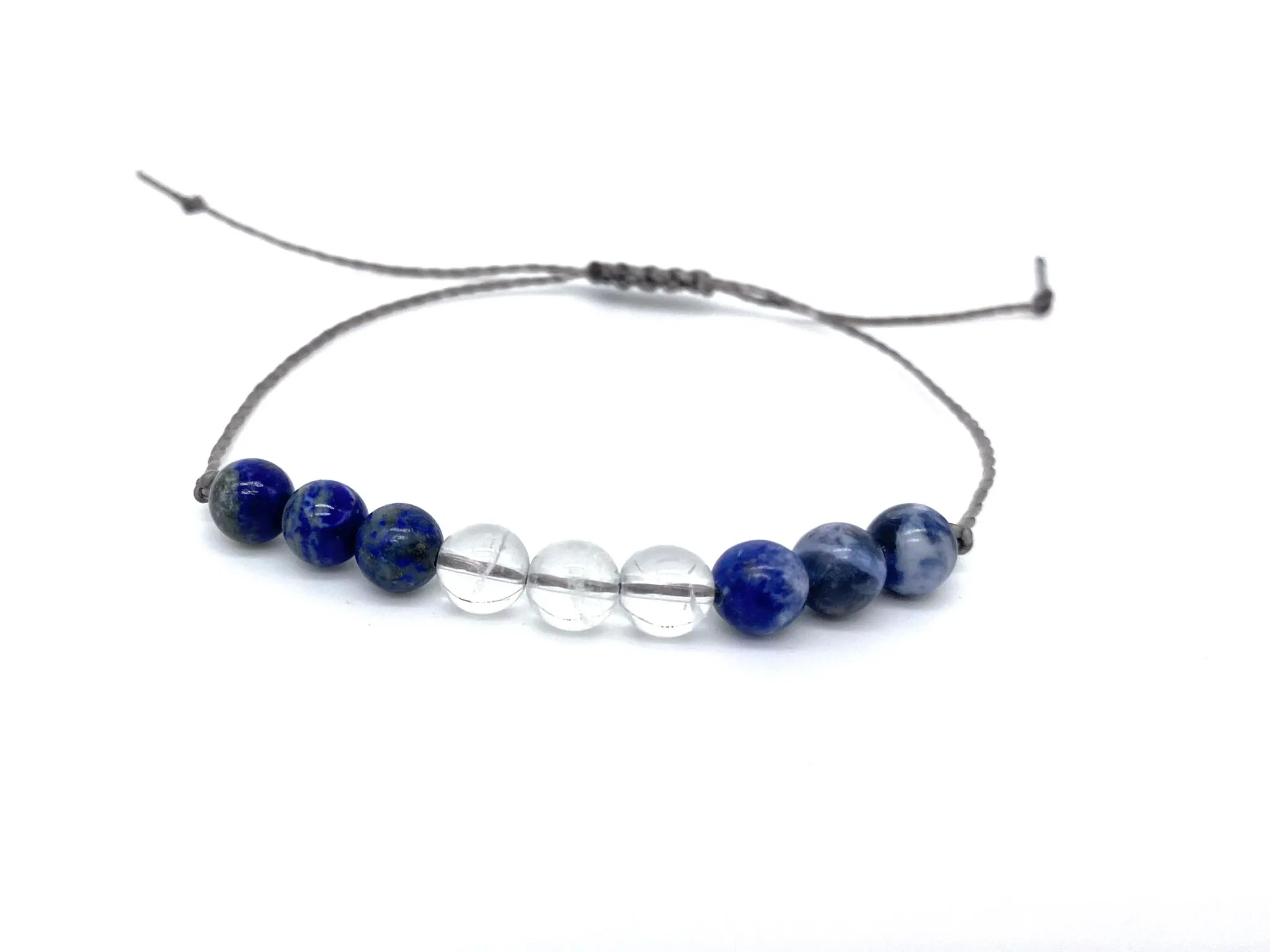 Lapis Lazuli and Sodalite Crystal Bracelet