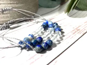 Lapis Lazuli and Sodalite Crystal Bracelet