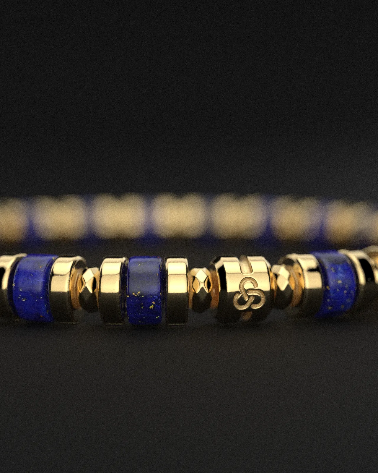 Lapis Lazuli Bracelet 6mm | Spacer by Seekers Men's Jewelry