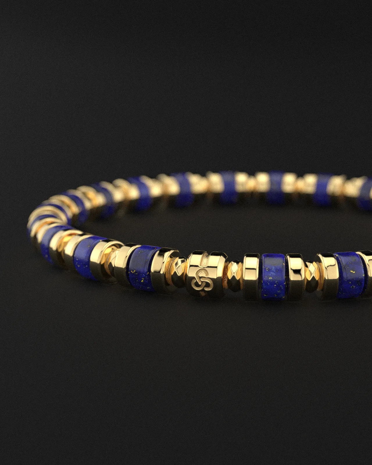 Lapis Lazuli Bracelet 6mm | Spacer by Seekers Men's Jewelry