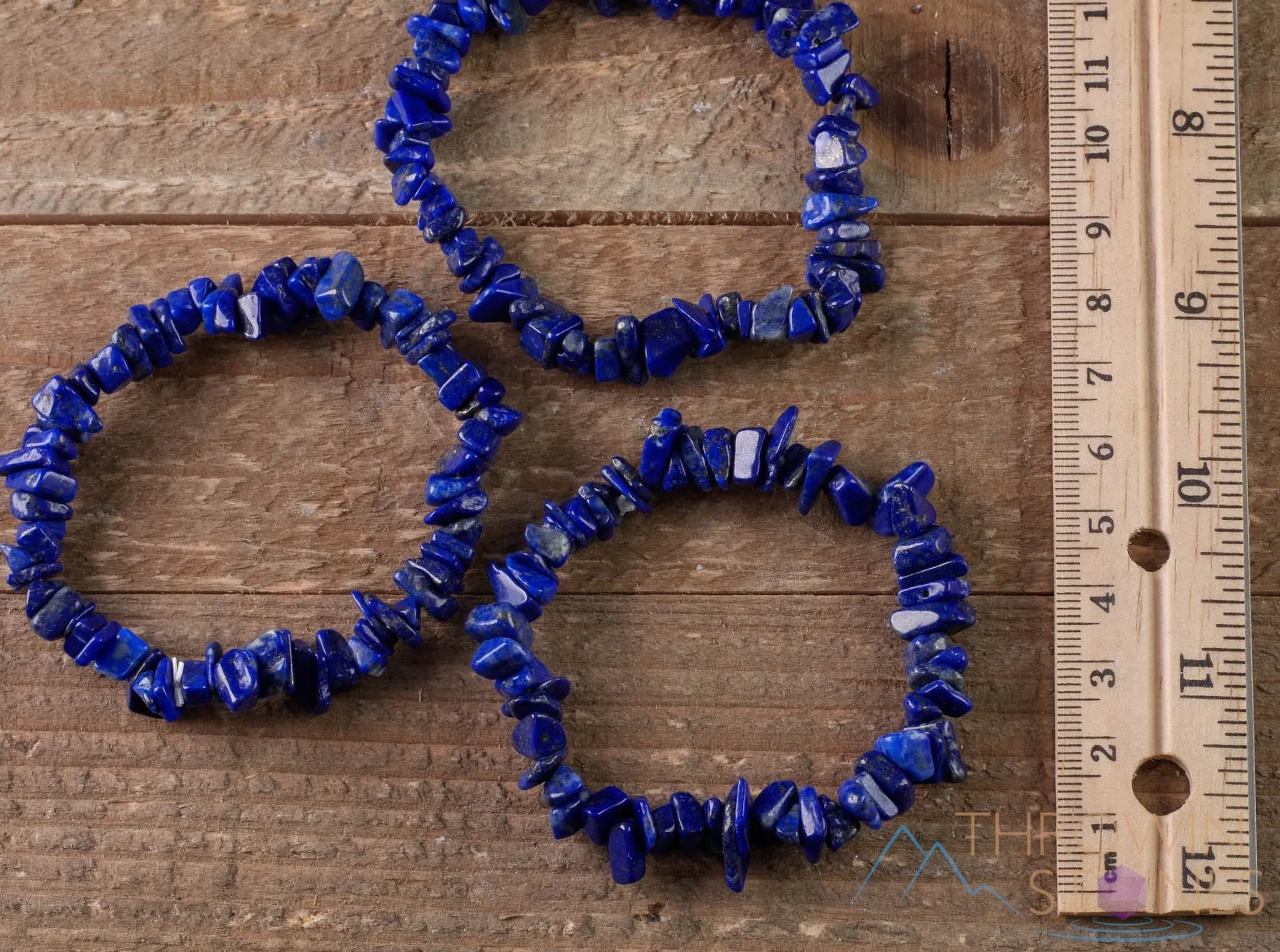 LAPIS LAZULI Crystal Bracelet - Chip Beads - Beaded Bracelet, Handmade Jewelry, Healing Crystal Bracelet, E0645