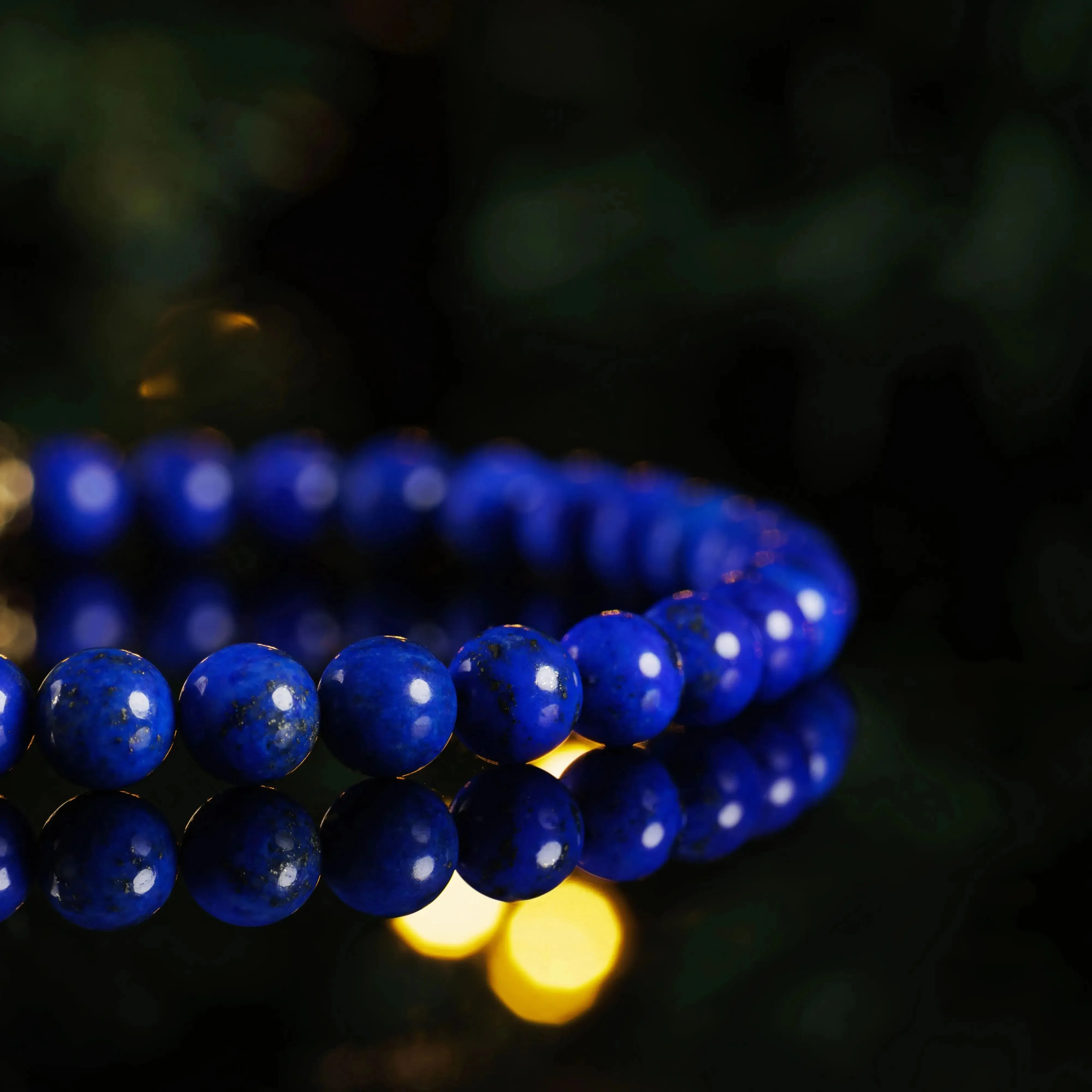 Lapis Lazuli Gold Bracelet I (6mm)