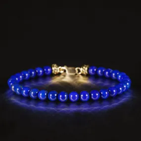 Lapis Lazuli Gold Bracelet I (6mm)