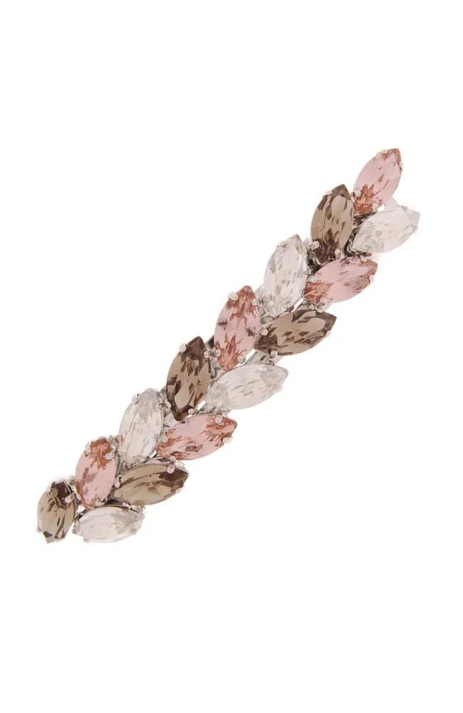 Large Ivy Crystal Barrette