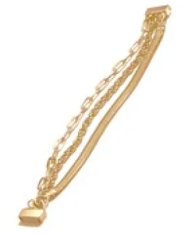 Layered Gold Chain Bracelet