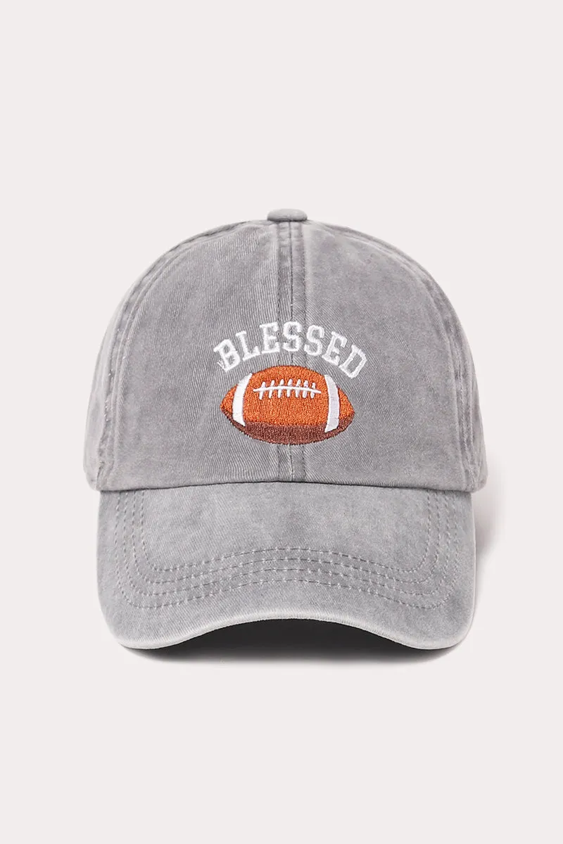 LCAP1823 - Blessed Football embroidered baseball cap