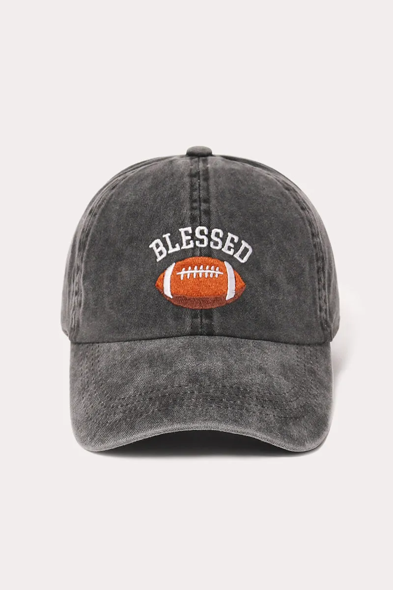 LCAP1823 - Blessed Football embroidered baseball cap