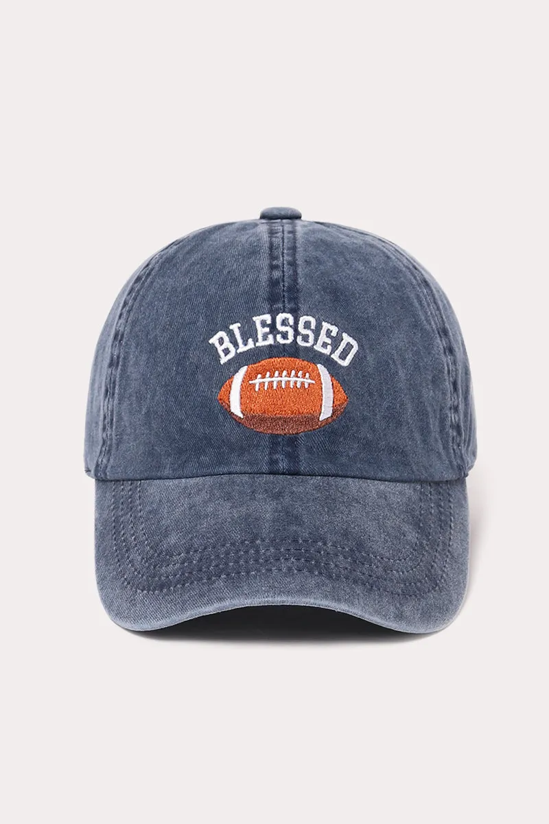 LCAP1823 - Blessed Football embroidered baseball cap