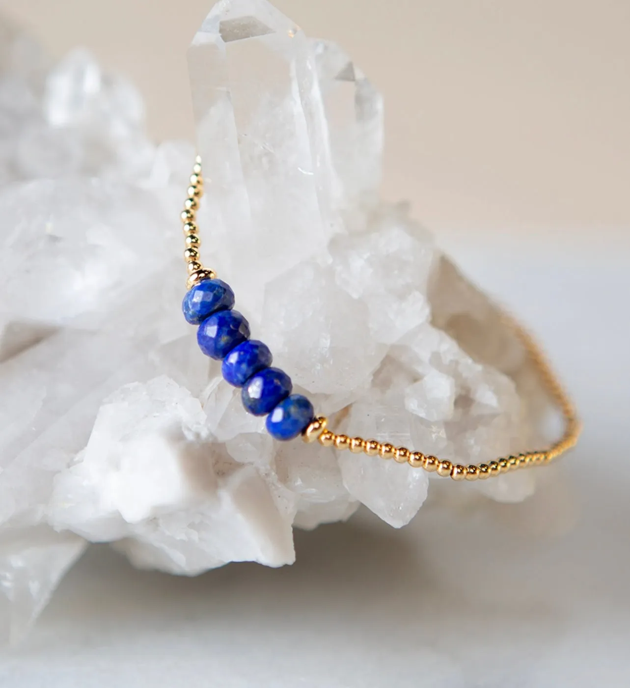 Lenny & Eva Lily Stretch Bracelet - Lapis Lazuli