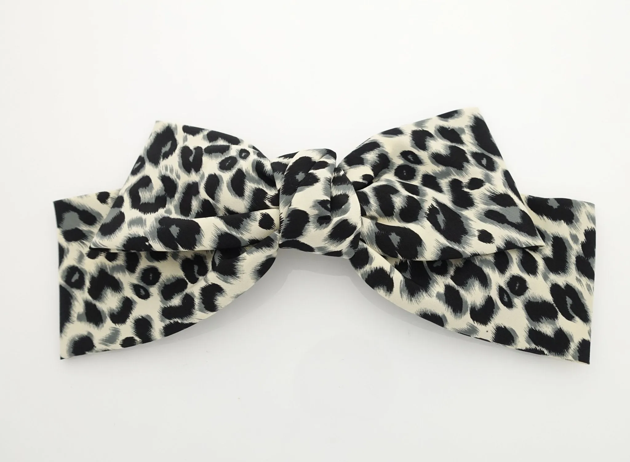 Leopard print big bow barrette sexy floppy hair bow barrette