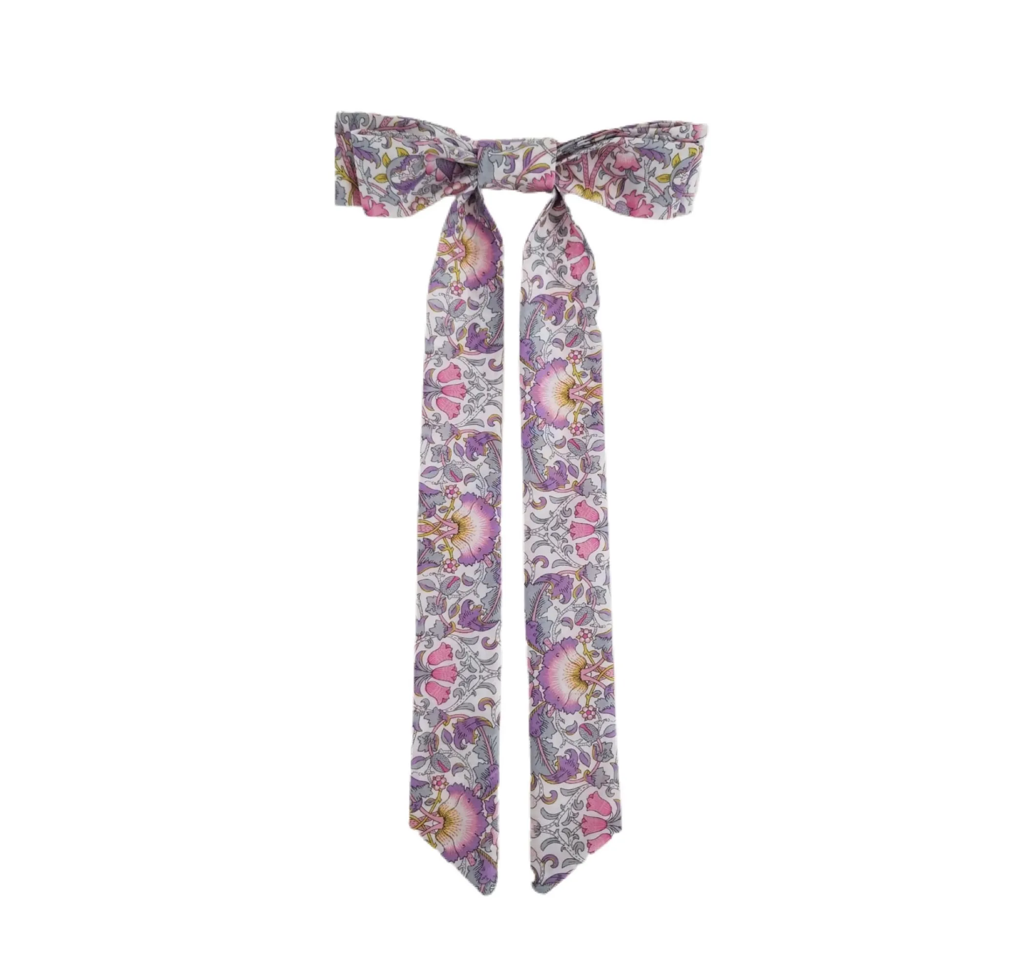 Liberty of London Bow Barrette - Pink, Purple, Grey