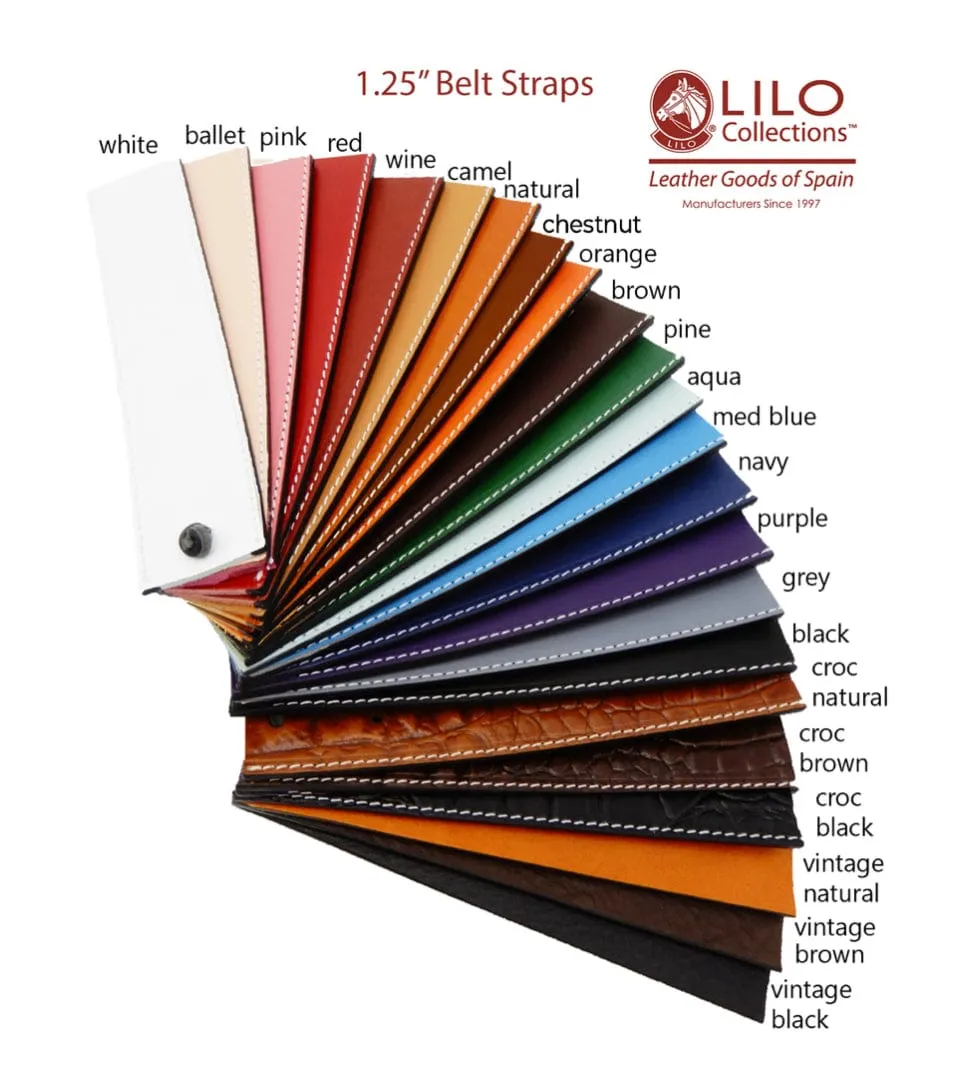 Lilo- Custom Belts 1.25" Silver Stirrup