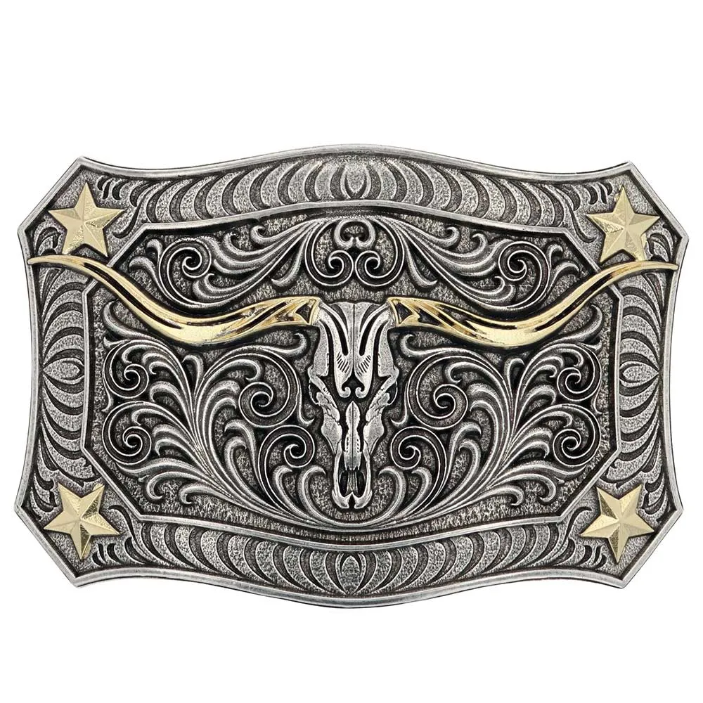 Longhorn Crest Belt Buckle