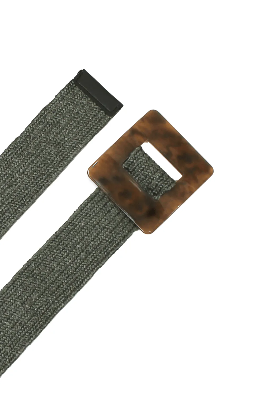 Mahana Elasticised Belt Olive