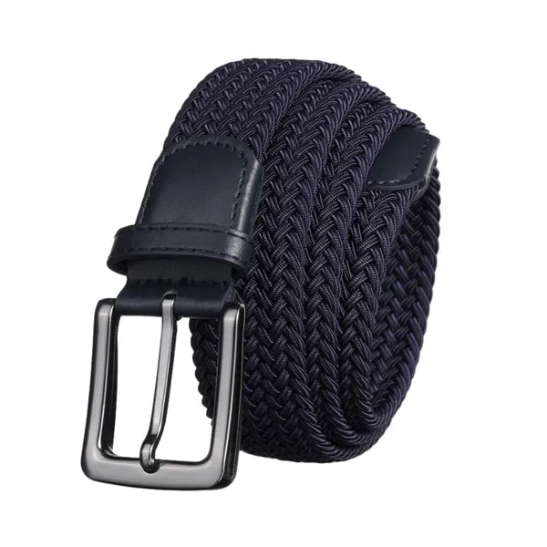 Men Dark Blue Woven Golf Belt 男士深藍色編織高爾夫腰帶 KCBELT1090a