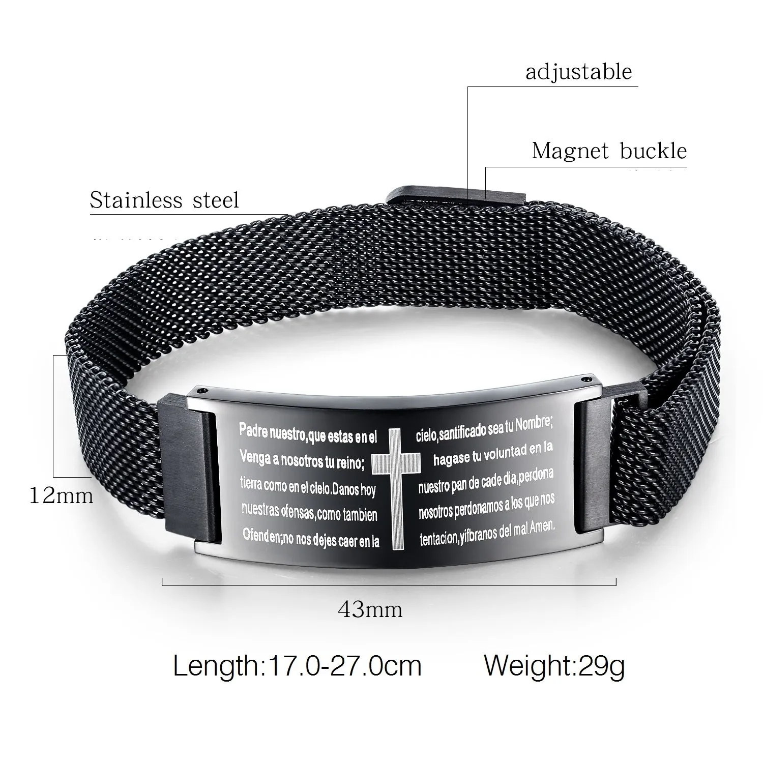 Men's Fashion Cross Belt Bracelet