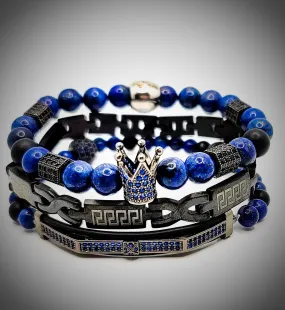 Men's "Royalty " Crown Bracelet Set