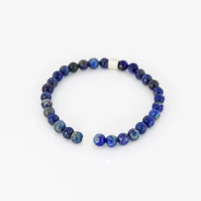 Men's Rayminder UV Awareness Bracelet in 6mm Lapis Lazuli