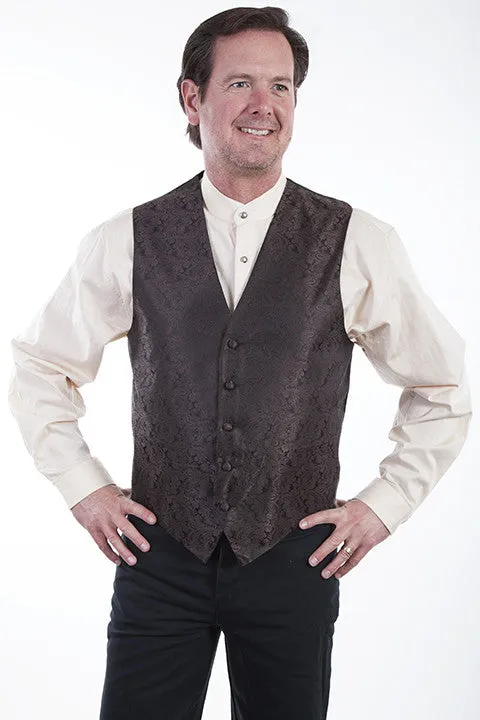 Men's Western Vest Collection: Rangewear Paisley No Lapels