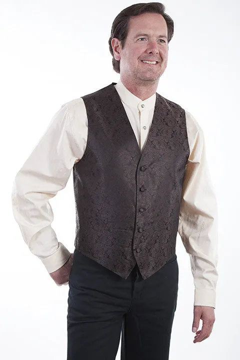 Men's Western Vest Collection: Rangewear Paisley No Lapels