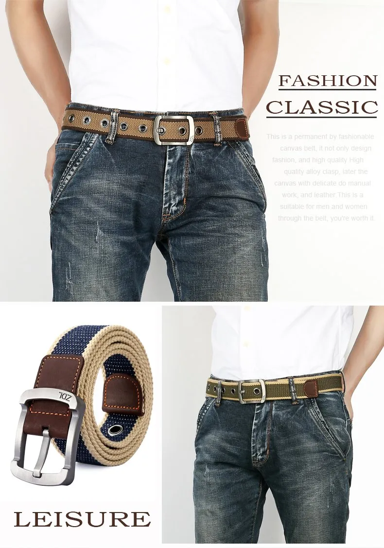 Military Style Canvas Belt