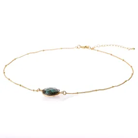 Mini Earth Labradorite Choker