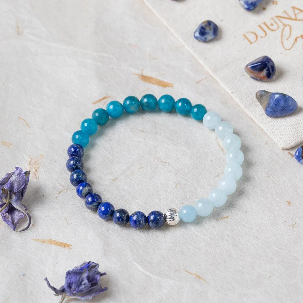 Mystic Blue Gemstone Bracelet 6mm