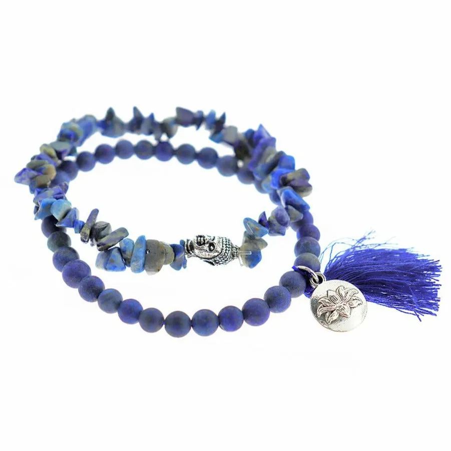 Natural Gemstone Bead Bracelets - 65mm - 1 Set 2 Bracelets - Choose Your Gemstone!