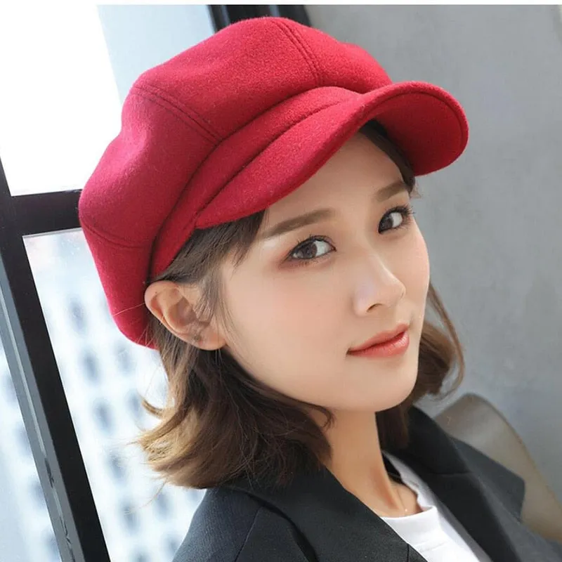 Newsboy Caps Arrive Women Newsboy Gatsby Cap Octagonal Baker Peaked Beret Driving Hat Female Sunscreen Hats Painter Tour cap